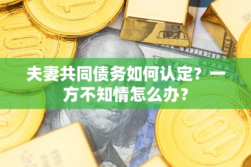 北京夫妻共同债务如何认定？一方不知情怎么办？