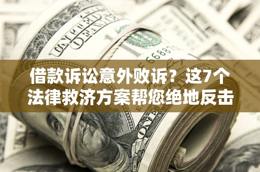 北京借款诉讼意外败诉？这7个法律救济方案帮您绝地反击！