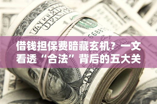 北京借钱担保费暗藏玄机？一文看透“合法”背后的五大关键陷阱