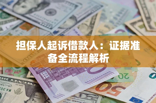 北京担保人起诉借款人：证据准备全流程解析
